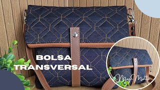 Bolsa transversal diferente e fácil [upl. by Effy]