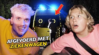 PARTYVLOG EINDIGT MET AMBULANCE 🚑 [upl. by Irahs]