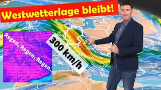 Sturmwarnung Mit 300 kmh donnert der Jetstream über Deutschland hinweg und bringt Sturm und Regen [upl. by Rephotsirhc83]