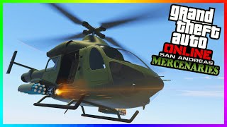 ¡NUEVO HELICOPTERO BUCKINGHAM CONADA ARMADO  MODIFICACIONES GTA 5 ONLINE DLC MERCENARIOS DE SA [upl. by Aidni891]