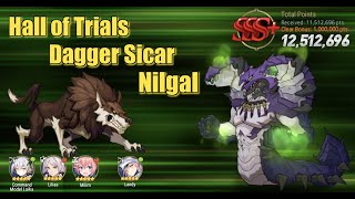 Hall of Trials  Nilgal December 2023  easiest SSS team  Epic Seven [upl. by Lenoj]