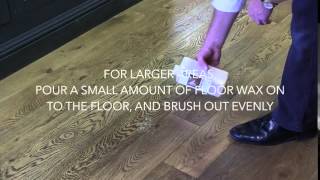 Fiddes Liquid Wood Floor Wax Application [upl. by Eineeuq]