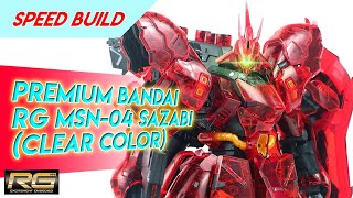 RG SAZABI Clear Color Premium Bandai sazabi realgrade gunpla [upl. by Roselyn]