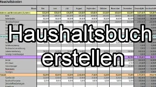 Haushaltsbuch erstellen und Finanzen im Griff behalten  Geld sparen im Alltag [upl. by Kynthia]