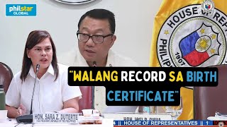 405 na indibidwal walang record sa PSA or birth certificate ang nakatanggap ng confidential funds [upl. by Anaujik349]