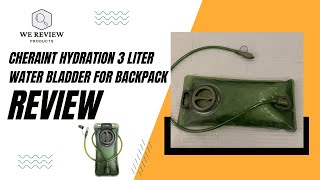 Review CHERAINT Hydration Water 3 Liter Bladder for Hiking Backpack [upl. by Lateehs]