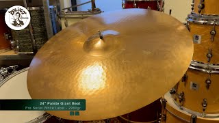 DRIFT DRUMS  24quot Paiste Giant Beat White Label Pre Serial 2960gr [upl. by Eldnar]