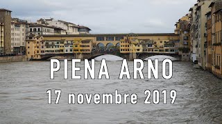 FIRENZE  La piena del fiume Arno [upl. by Arihs]