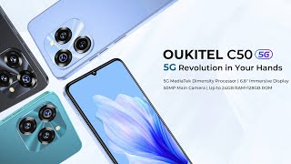 OUKITEL  C50 Smartphone 68“ HD 5150mAh Battery 24128GB Mobile Phone 50 MP Camera [upl. by Anelrad393]