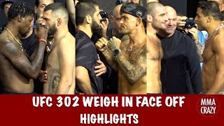 UFC 302 FINAL Face Off Highlights [upl. by Otnicaj]