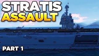 STRATIS ISLAND ASSAULT Part 1  ARMA 3 Zeus [upl. by Sager]