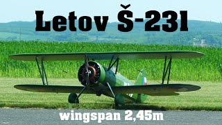 Letov S231  scale RC biplane  4K  MEGA CUP 2023 [upl. by Irek]