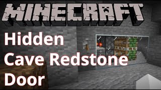 Minecraft Hidden Cave Redstone Door [upl. by Sheri246]