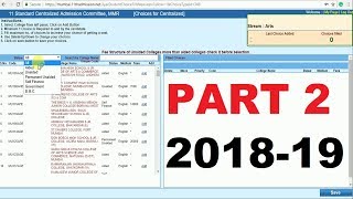 FILL 11th ADMISSION FORM Online PART  2  COLLEGE SELECTION  201819   HINDI [upl. by Boutis]