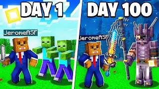 I Survived 100 Days Fighting BROKEN Bosses In Minecraft [upl. by Lottie]