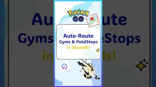 AutoRoute Gyms amp Pokestops in Seconds shorts [upl. by Mcconaghy]