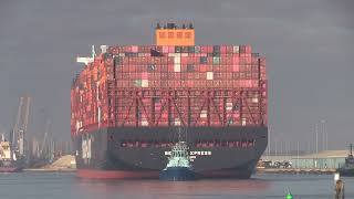 BERLIN EXPRESS CONTAINER CARRIER ARRIVES SOUTHAMPTON ON 140124 [upl. by Dorey]