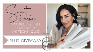 Seint Beauty Brushes and Collection Giveaway  How to use Each Brush from Natural to Full Coverage [upl. by Ader924]