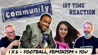 COMMUNITY  1x6 Reaction  Football Feminism and You 😂 firsttimewatching reaction [upl. by Reisch325]