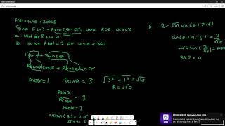 Trigonometric identities a level maths Rcosa  b identities [upl. by Kcirtapnaes622]