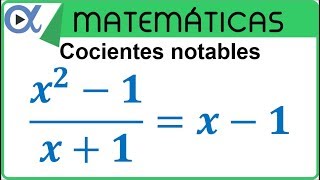 Cocientes notables [upl. by Hgielak]