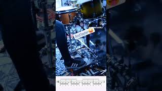 DOUBLE BASS LESSON 2 drumming metaldrummer dubblebass drumlessons metaldrumming [upl. by Akelahs]