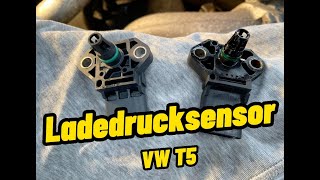 Ladedrucksensor beim VW T5 selber wechseln  Fehlercode P0236  P0238  P2637 Anleitung [upl. by Essirehs717]