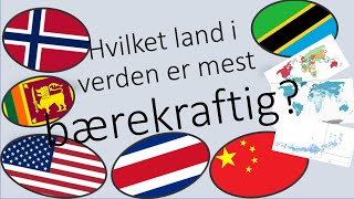 Hvilket land er mest bærekraftig  Å måle bærekraft [upl. by Enyamert619]