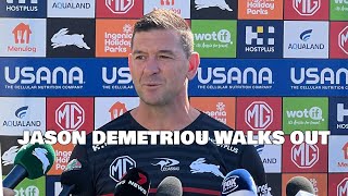 Jason Demetriou Walks Out Live [upl. by Colis]