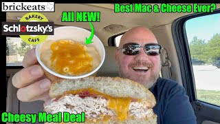 Schlotzskyquots NEW Mac amp Cheese REVIEW  Cheesy Meal Deal best Mac amp Cheese Ever brickeats [upl. by Anitniuq59]