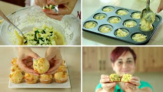 MUFFINS SALATI zucchine e Provola Ricetta Facile  Savoury Muffin with Zucchini and Provolone Recipe [upl. by Nnylireg]