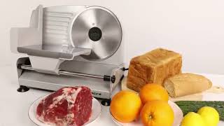 The Anescra 200W Electric Deli Meat Slicer Review [upl. by Ettelloc249]