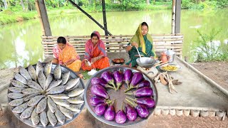 নদীর ভেটকি ভোলা মাছের ঝাল তার সাথে বেগুনের দুর্তান্ত একটা রান্না  fish curry recipe [upl. by Cele]