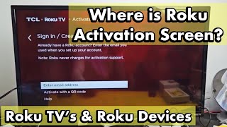 Roku TV’s  How to get to Roku Activation Screen [upl. by Eerot]