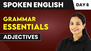 Adjectives  Grammar Essentials Day 6  Spoken English Course📚 [upl. by Ahsi418]