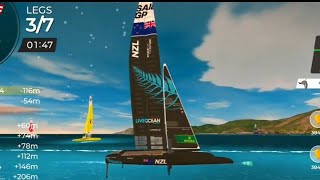 virtualregatta Blackfoils F50 Class Sailing SailGP English Harbour Race 5 [upl. by Kotick]