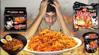 Extreme Spicy Noodle Challenge Aftermath [upl. by Annahsed]