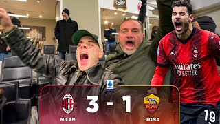 🚀 MOURINHO ESONERATO dopo questa  MILAN 31 ROMA Live Reaction San Siro [upl. by Sonny898]