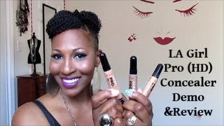 LA Girl Pro HD Concealer DemoReview [upl. by Noiraa]