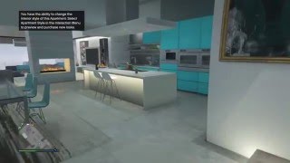 GTA V  APARTMENT SHOWCASE AQUA NEW DLC [upl. by O'Donnell]