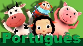 Cabeça Ombros Joelho e Pé 2  canções infantis  LittleBabyBum [upl. by Nyleuqcaj]