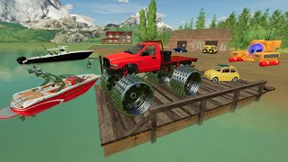 Millionaire buys abandoned island  Farming Simulator 22 [upl. by Ardnassela]