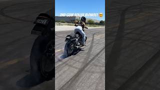 dreastunts sure knows how to blow… tires 😂 harleydavidson rollingburnout dyna drifting [upl. by Kemp]