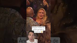 Ángulo inédito de Bad Bunny viendo como Adele gana el Grammy badbunny adele [upl. by Quartus]