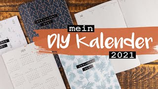 Mein DIY Kalender 2021  ausdrucken binden personalisieren [upl. by Anirrak]