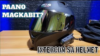 PAANO MAGKABIT NG INTERCOM SA HELMET GILLE HELMET X FREEDCONN R1PRO INTERCOM [upl. by Horgan]