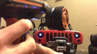 Flysky GT3C hacked axial wraith winch and lights [upl. by Tdnerb938]