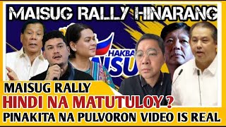 PULVORON VIDEO NASILIP NA  MAISUG RALLY PINAPATIGIL  TABERNA INUUTUSAN SI VP SARA [upl. by Latona543]