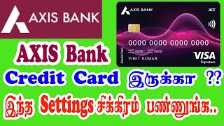 How to pay credit card bill using AXIS Mobile App  credit card payment  Axis bank payment in tamil [upl. by Ycnaf36]