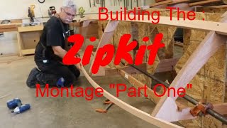 Building The Glen L ZipKit Part One Montage DIY plywood boat kit The Glen L Zip ready to assemble [upl. by Josias]